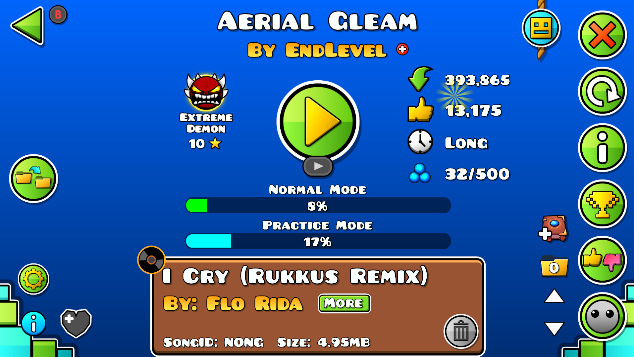Retorneye's tweet photo. Jumping to aerial gleam this will be my first list demon
btw hardest is through the decay at the 1340 spot https://t.co/PMX8KCKfX7