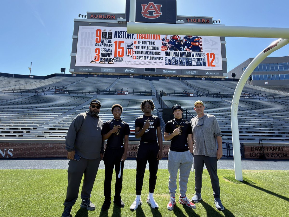 king_Zayne29's tweet photo. Thanks to @AuburnFootball for a great visit over the weekend. Shout out to @Metro7Football for a great weekend @CamNewton7v7 tournament. Back to work on spring break the grind don’t stop @BayHighFball959 @C3Elite7v7 https://t.co/zopPrV7jfC
