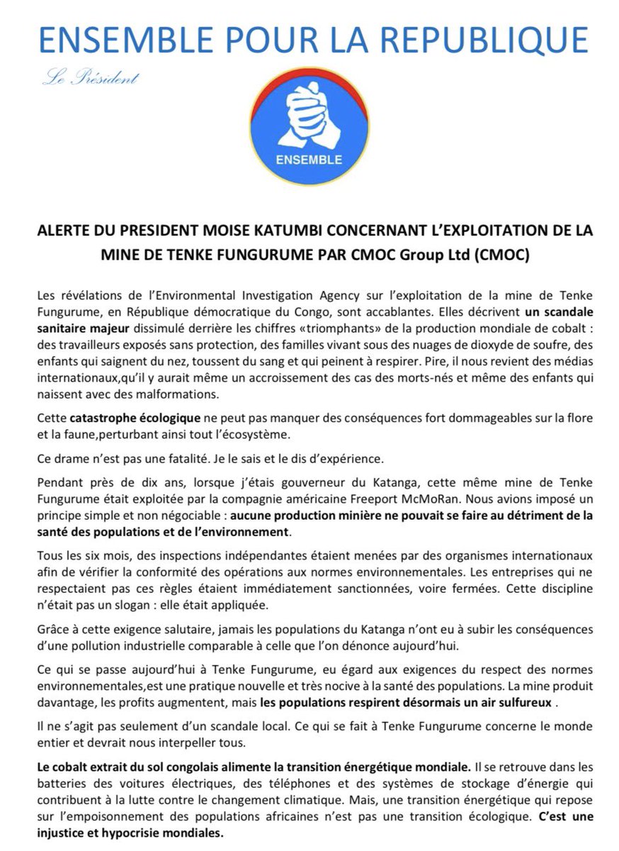 Moise Katumbi tweet media