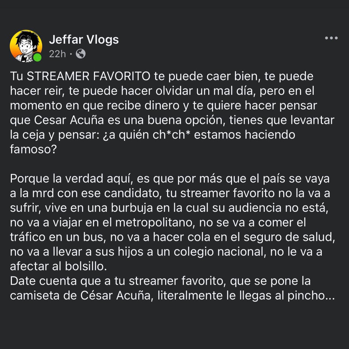 Luis Pesantes tweet media