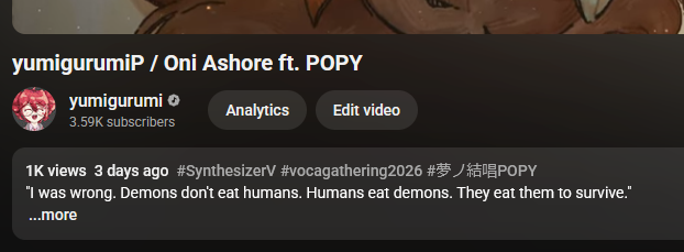 yumigurumi.bsky.social @ Oni Ashore tweet media