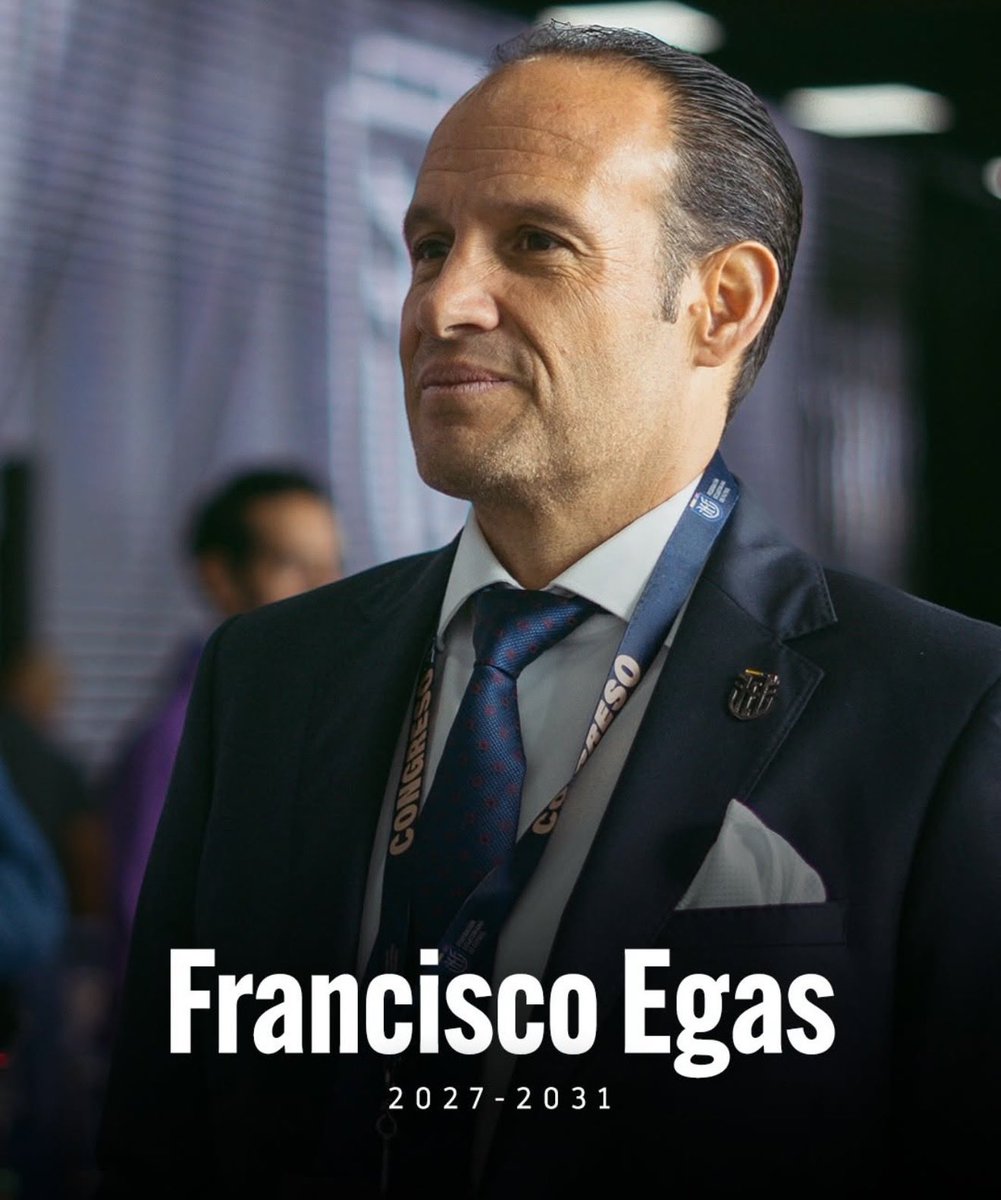 Francisco Egas fue reelegido como presidente de la Federación Ecuatoriana de Fútbol para el periodo 2027-2031. 
Continuidad en la dirigencia del fútbol ecuatoriano, con nuevos desafíos en el horizonte.