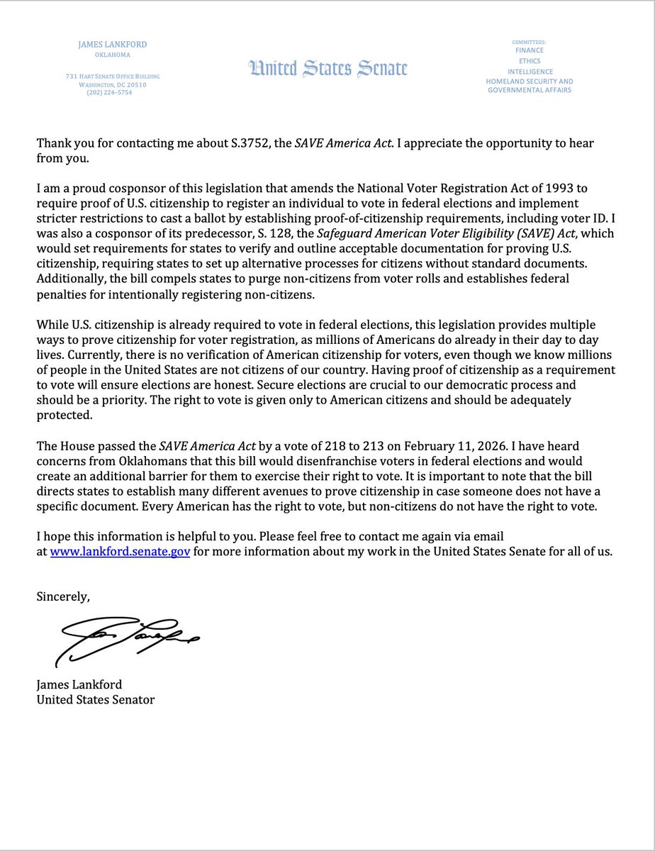 Sen. James Lankford tweet media