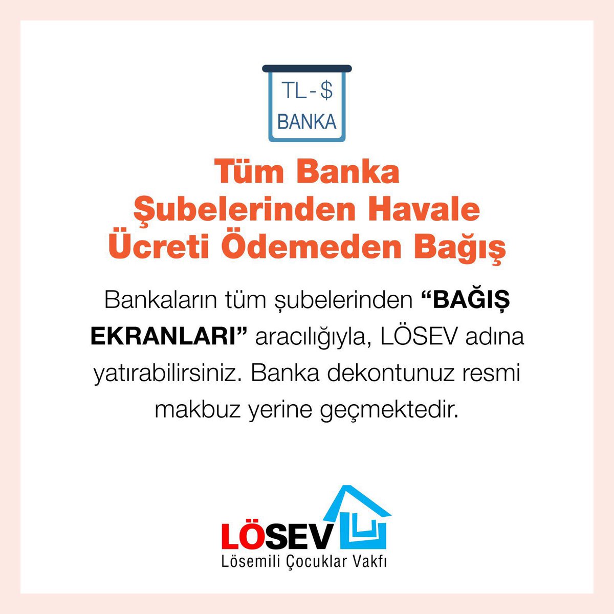 📣 <a href="/losev1998/">LÖSEV</a>’e yapılan Ramazan bağışları ailelere doğrudan maddi ve ayni yardım olarak ulaştırılıyor. 

Telefondan hızlı bağış için losev.org.tr/tr/bagis linkini kullanabilir veya SMS ile FİTRE veya FİDYE yazıp 1998'e mesaj atabilirsiniz 🧡

#ÖnceÇocuklarİyileşsin 
<a href="/ustunezer/">Dr. Üstün EZER</a>