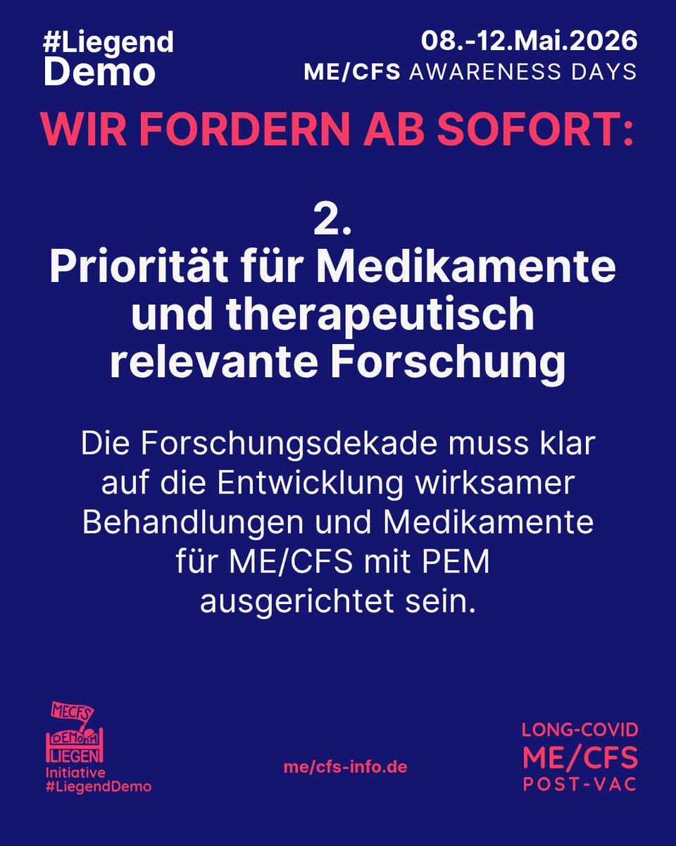 Initiative #LiegendDemo, ME/CFS tweet media