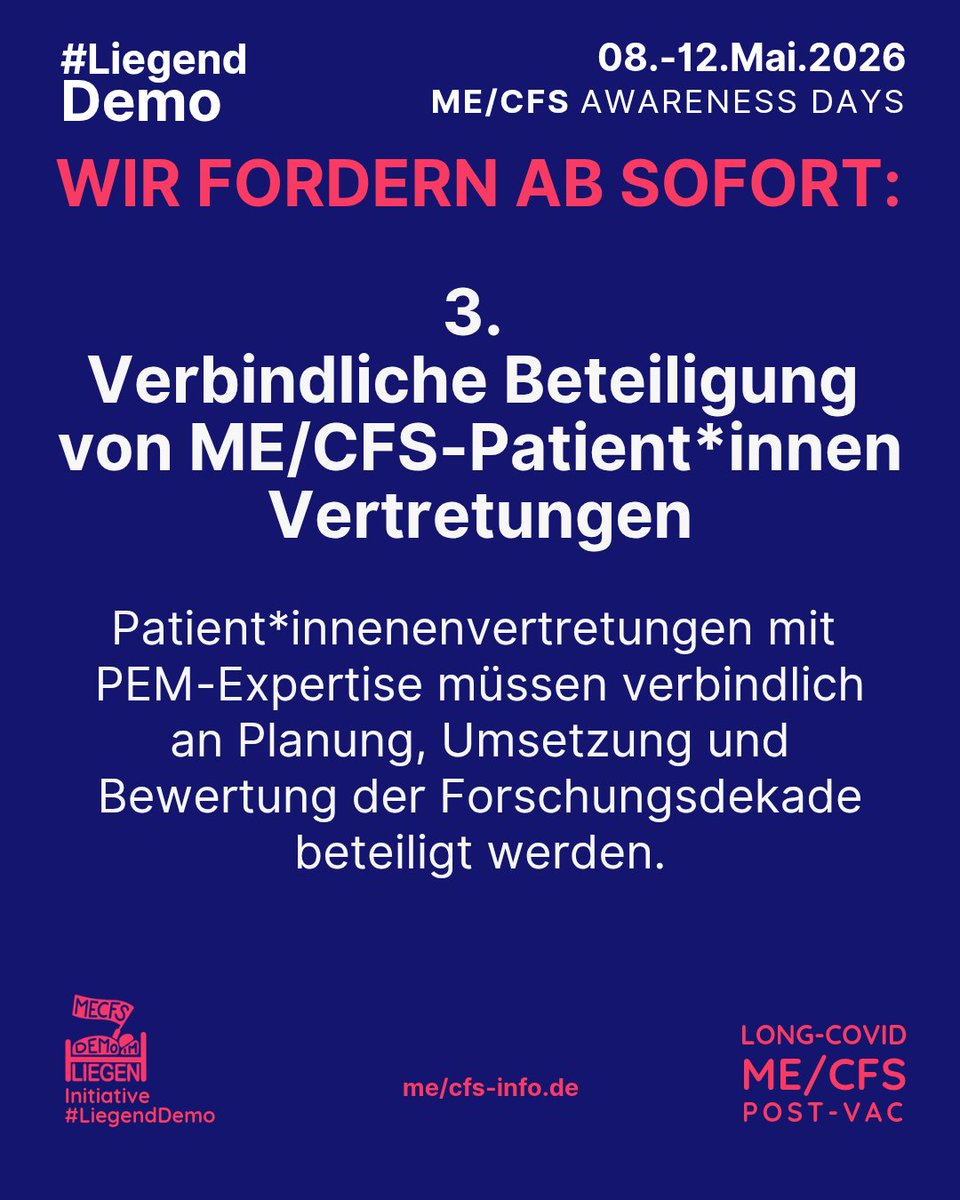 Initiative #LiegendDemo, ME/CFS tweet media