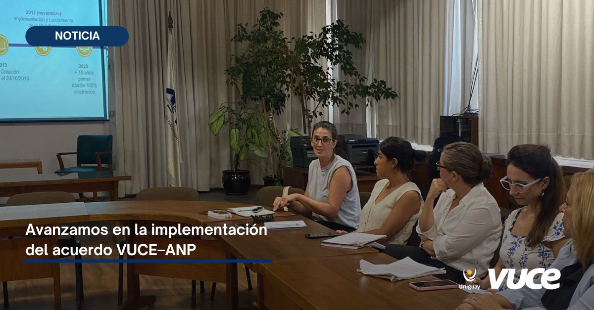 🚀 Tuvimos la primera reunión de trabajo luego de la firma del acuerdo entre VUCE y la <a href="/AnpComunicacion/">ANP Comunicación</a>.

🤝 Este primer encuentro nos permite alinear objetivos, sumar capacidades y comenzar a construir soluciones integradas para mejorar la facilitación del comercio.