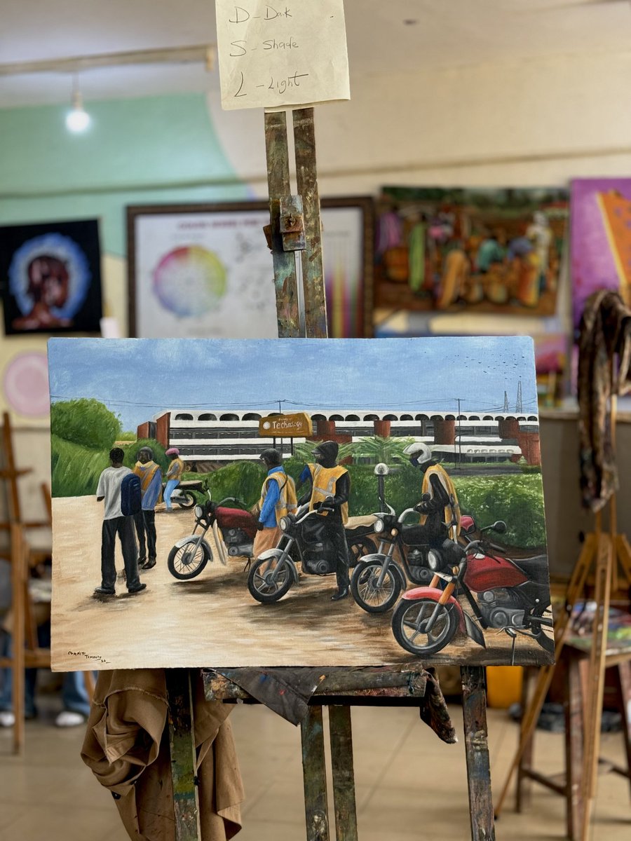 Campus9jaa's tweet photo. An OAU student painted the bike men and it came out 🔥🎨
For the love of art, rate this on a scale of 10… don’t scroll without rating! https://t.co/4eFh3yhlVa