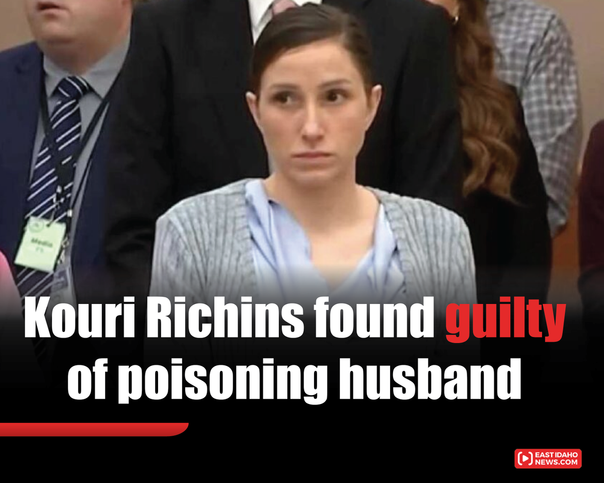 EastIDNews's tweet image. Eight jurors found Kouri Richins, a Kamas mother and real estate agent, guilty of aggravated murder, attempted aggravated murder, two counts of insurance fraud and forgery.

eastidahonews.com/2026/03/utah-m…

#EastIdahoNews #UtahCourt #criminaljustice