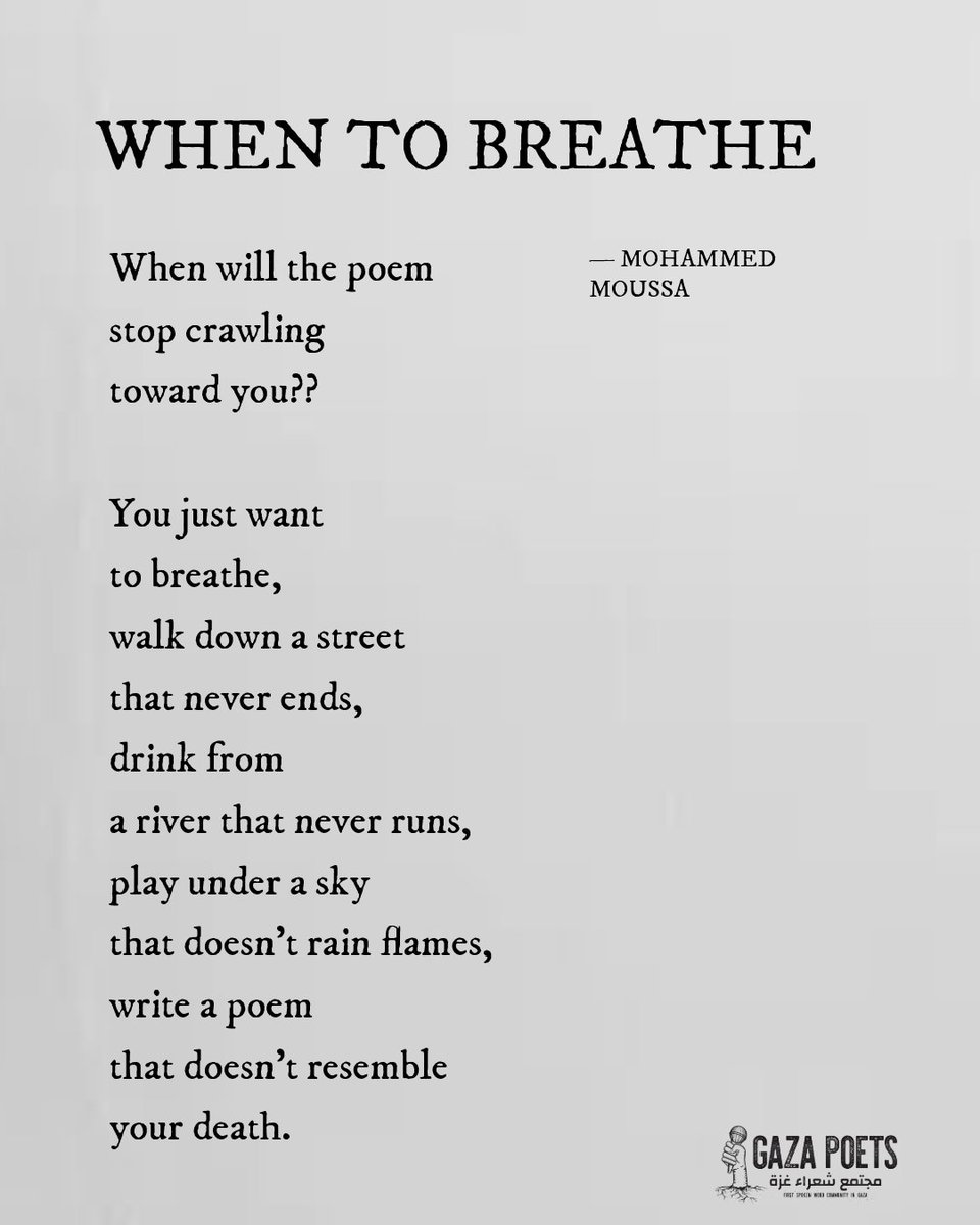 Gaza Poets Society tweet media