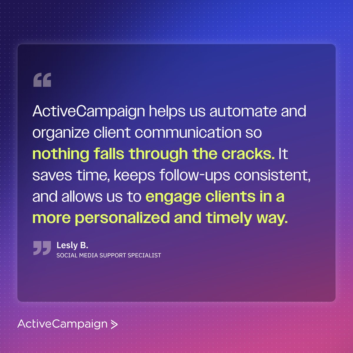 ActiveCampaign tweet media