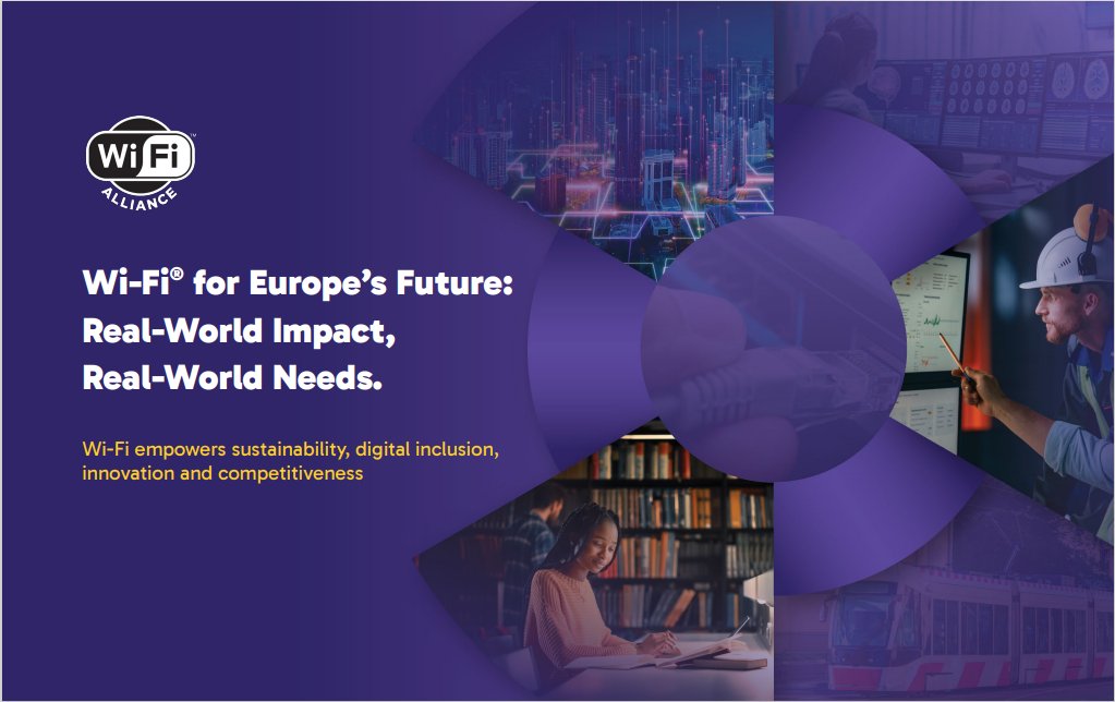 WiFiAlliance's tweet image. Our latest brochure highlights case studies that show what #WiFi delivers today, using legacy 2.4 and 5 GHz spectrum in the EU. These deployments illustrate the growing data pressures &amp;amp; limitations that will emerge without further spectrum.

Read more: bit.ly/4lEZqGA