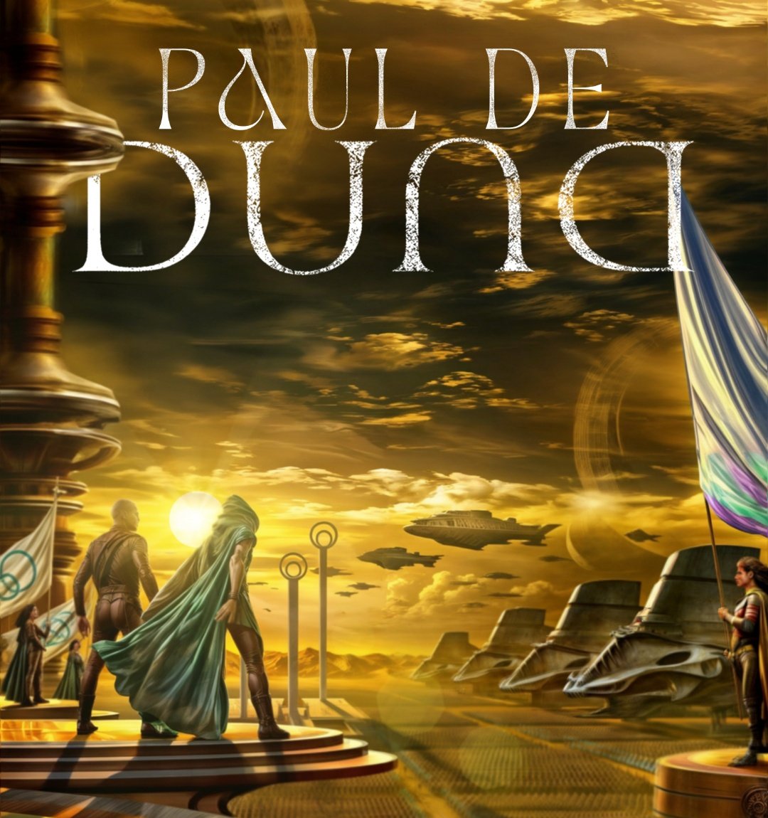Puta que pariu esse trailer de Duna Parte 3 entregou demais. Aqui eu só lembrei da capa do livro Paul de Duna 🥹🥹🥹