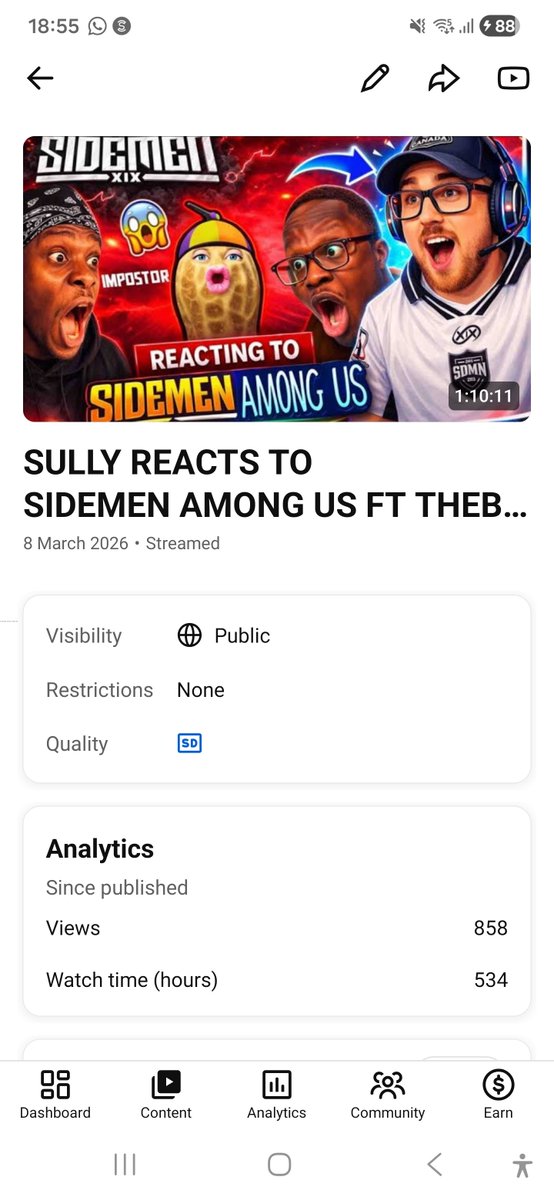 SulllivanAustin's tweet photo. WOWZERS 

The views on this video wont stop going up and I love it 

WHICH IS WHY PEOPLE 

We do it all again on friday 

Part 2 of GUNNERXP Reacts 

SIDEMEN AMONG US WITH THEBURNTPEANUT AND GUESTS 

8:30pm UK Time 

This Friday 

Make Sure to Tune in and hit the subscribe button 

90 percent of viewers are not subscribed so it would mean a lot