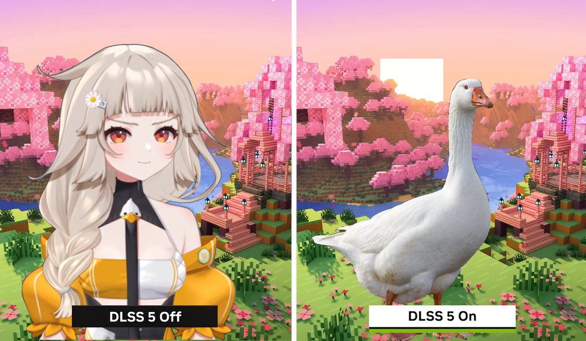Meloenchen4's tweet photo. DLSS 5 Off vs DLSS 5 On https://t.co/oZXIRXyA1n