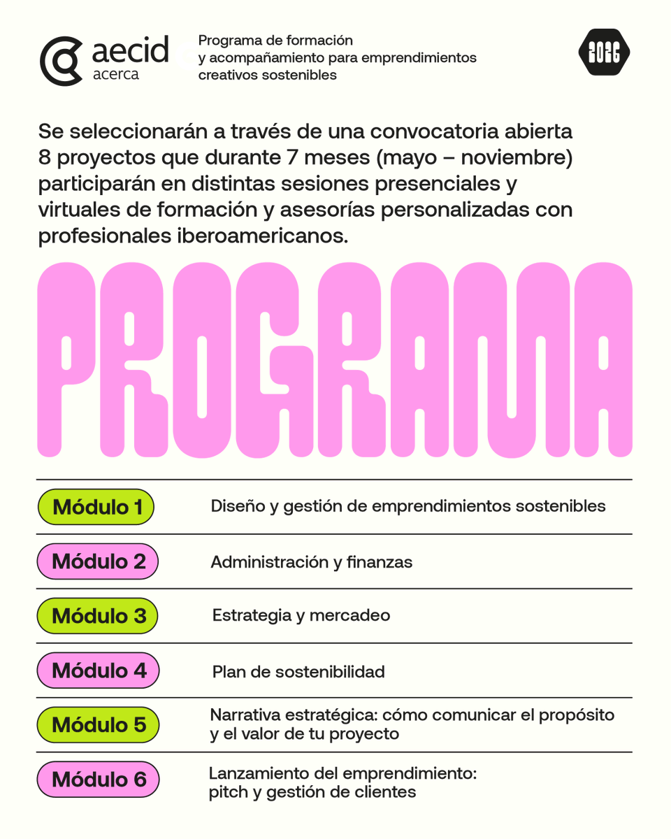 CCEGUATEMALA's tweet photo. 🌿 ¿Tienes un emprendimiento creativo? VIVERO 2026 del #CCEG impulsa proyectos sostenibles de jóvenes (20–35), especialmente mujeres. 🌱 7 meses de formación, mentorías, networking y apoyo económico.
📲 Aplica en https://t.co/osL4uFXnGh
⏳ Hasta 16 abril 2026
#ProgramaACERCA https://t.co/uzZ3Xx4OGa