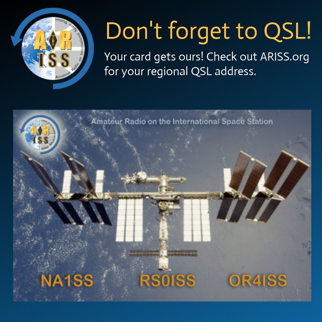 ARISS - Amateur Radio on the ISS tweet media
