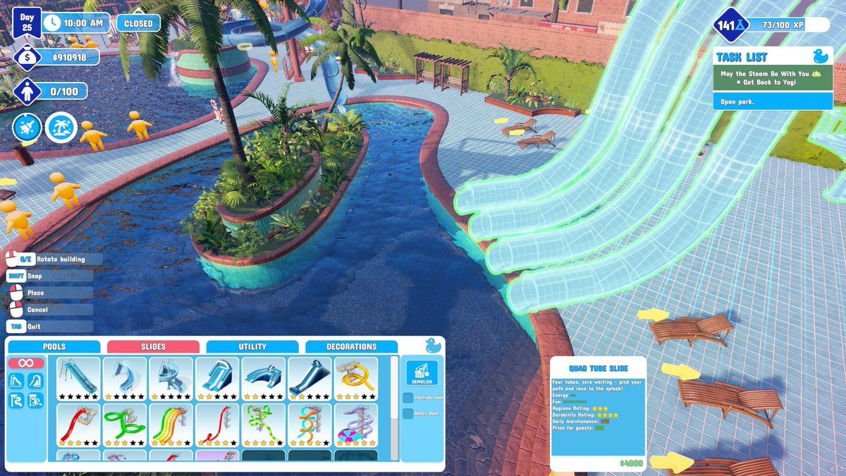 Waterpark Simulator EA 🏖️ 0.3 AVAILABLE NOW! tweet media
