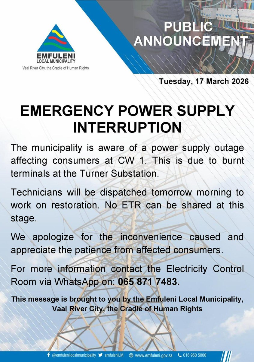 EmfuleniMunicipality tweet media