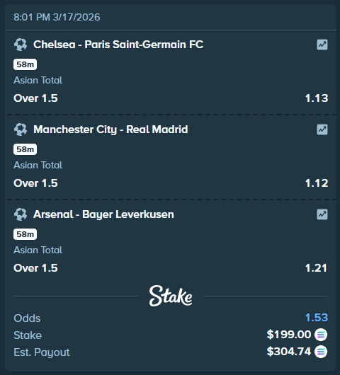 VicoGambles's tweet photo. 🔒Champions League Slip🔒

💰 If it CASHES:

$5 x 5 💸
ike / Retweet &amp; Tag 2 Homies💸 https://t.co/UIIhoS0Ph7