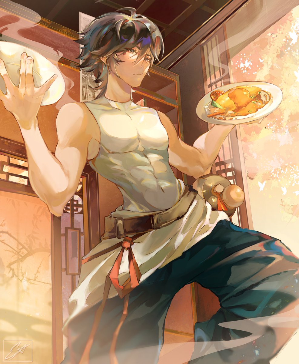 art_esti's tweet photo. Your meal is ready 🥘
#art #illusrtation #oc https://t.co/0cCMUczVXR