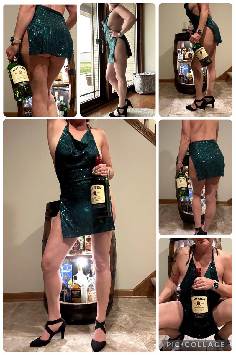HDcoupleXXX69's tweet photo. ☘️Happy St. Patrick’s Day! ☘️ 
Would you buy me a shot if you saw me in this dress?! 💃 https://t.co/o73mmxvTZ3