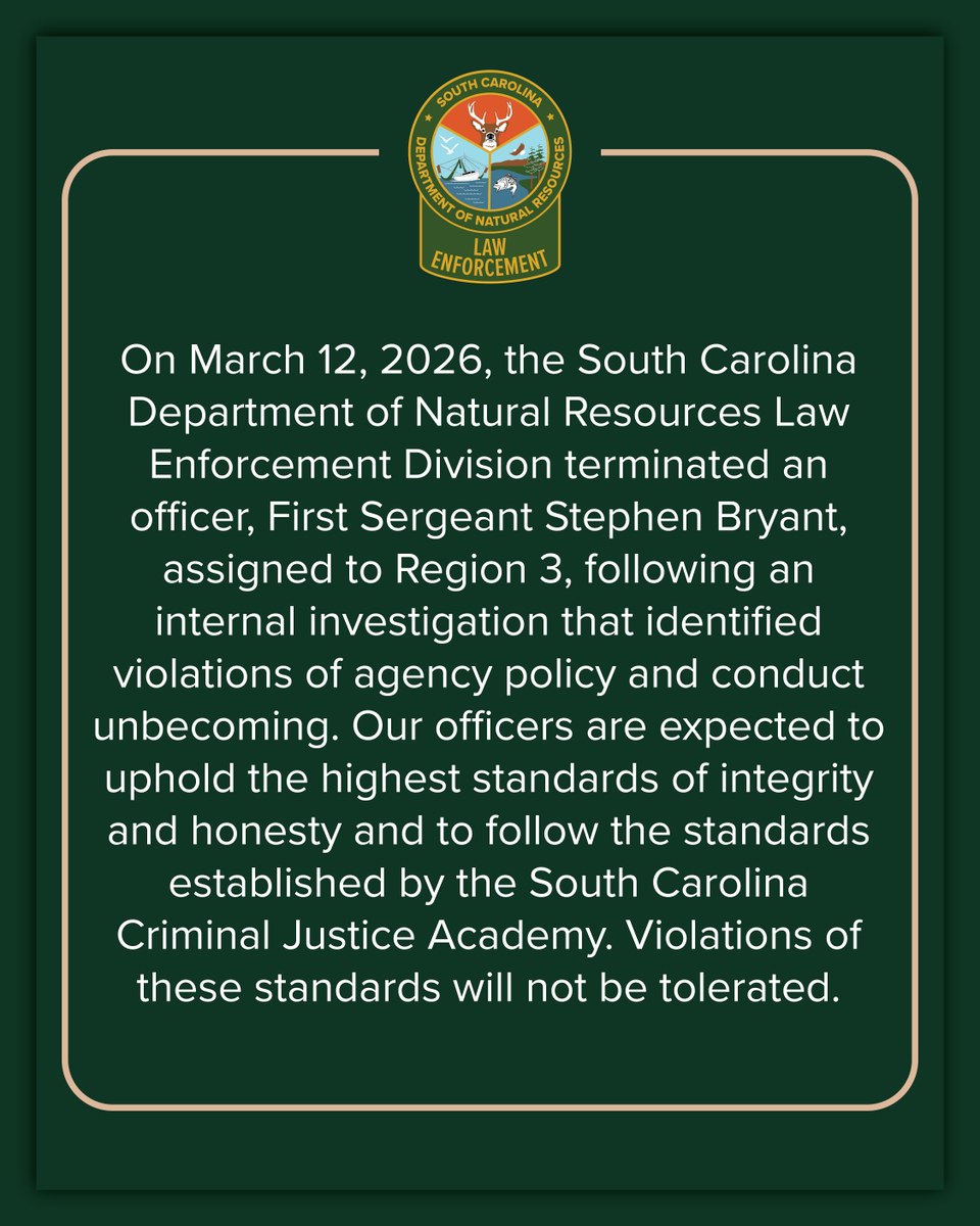 S.C. Dept. of Natural Resources tweet media