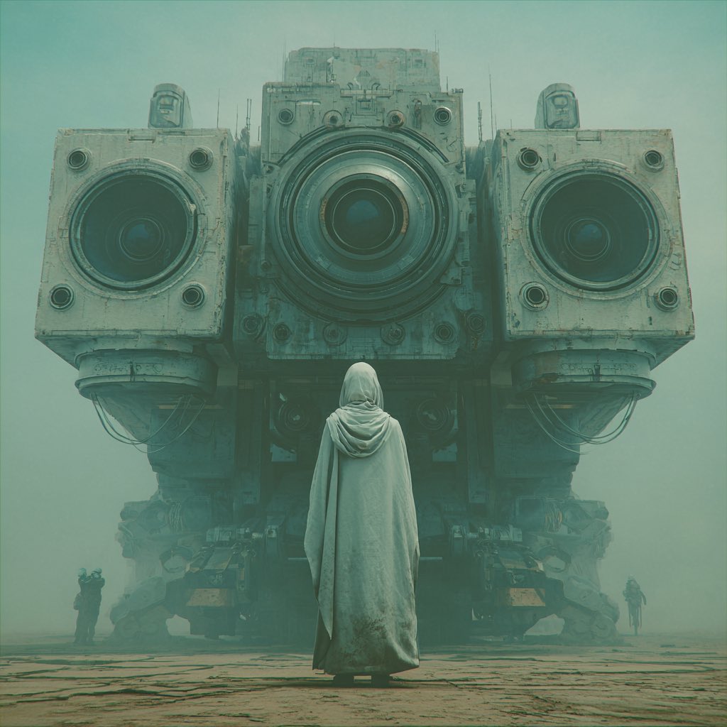 Unique930's tweet image. QT or Share Your SciFi Art
“Under the Eyes of the Machine”
#AIart️️️️️️️️️️️️️️️️️️️️️️️️️️️️️️️️️️️️️️️️️️️️️️️️️️️ #machine #dystopian #futuristic #scifi #scifiart #aiartcommunity