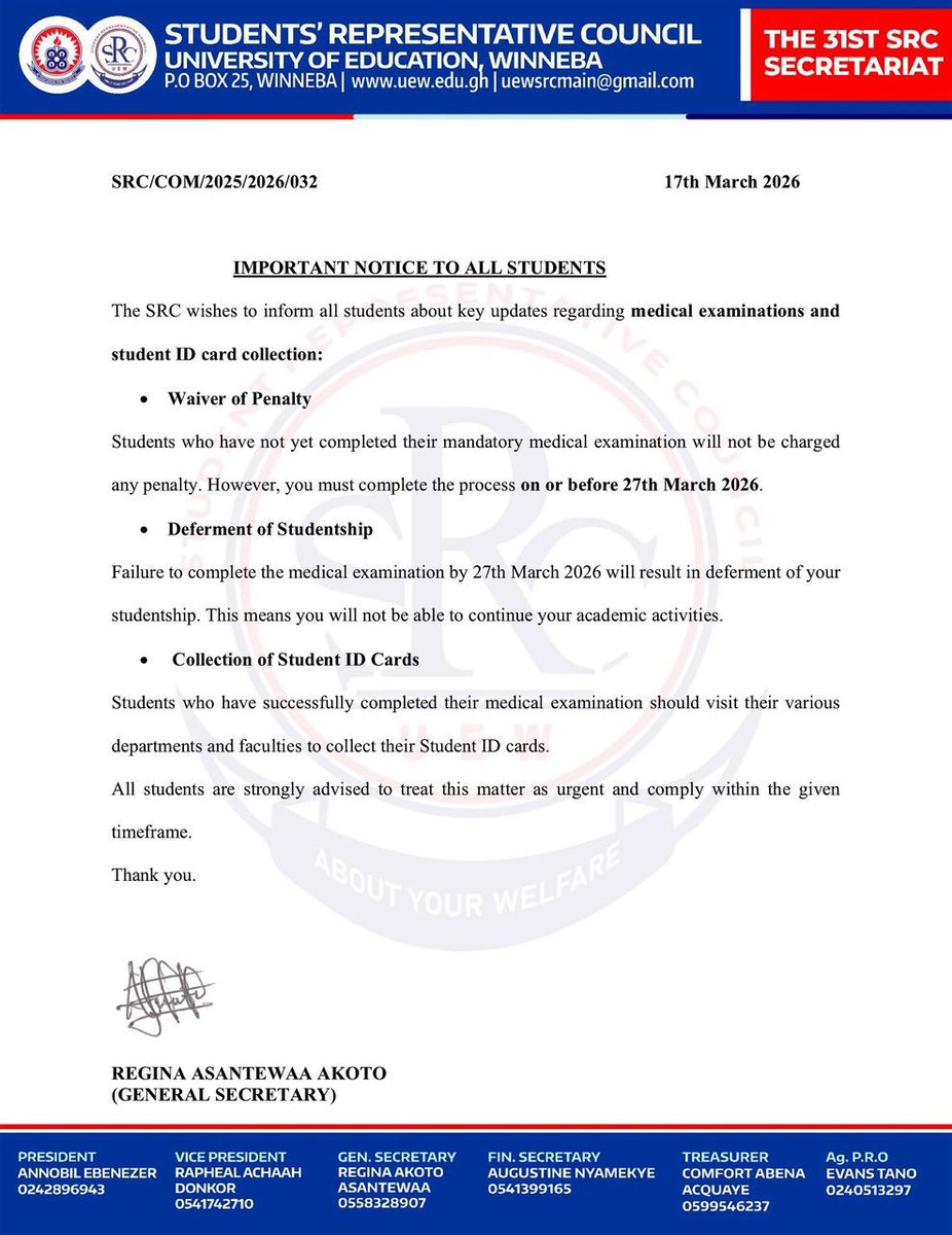UEW SRC tweet media