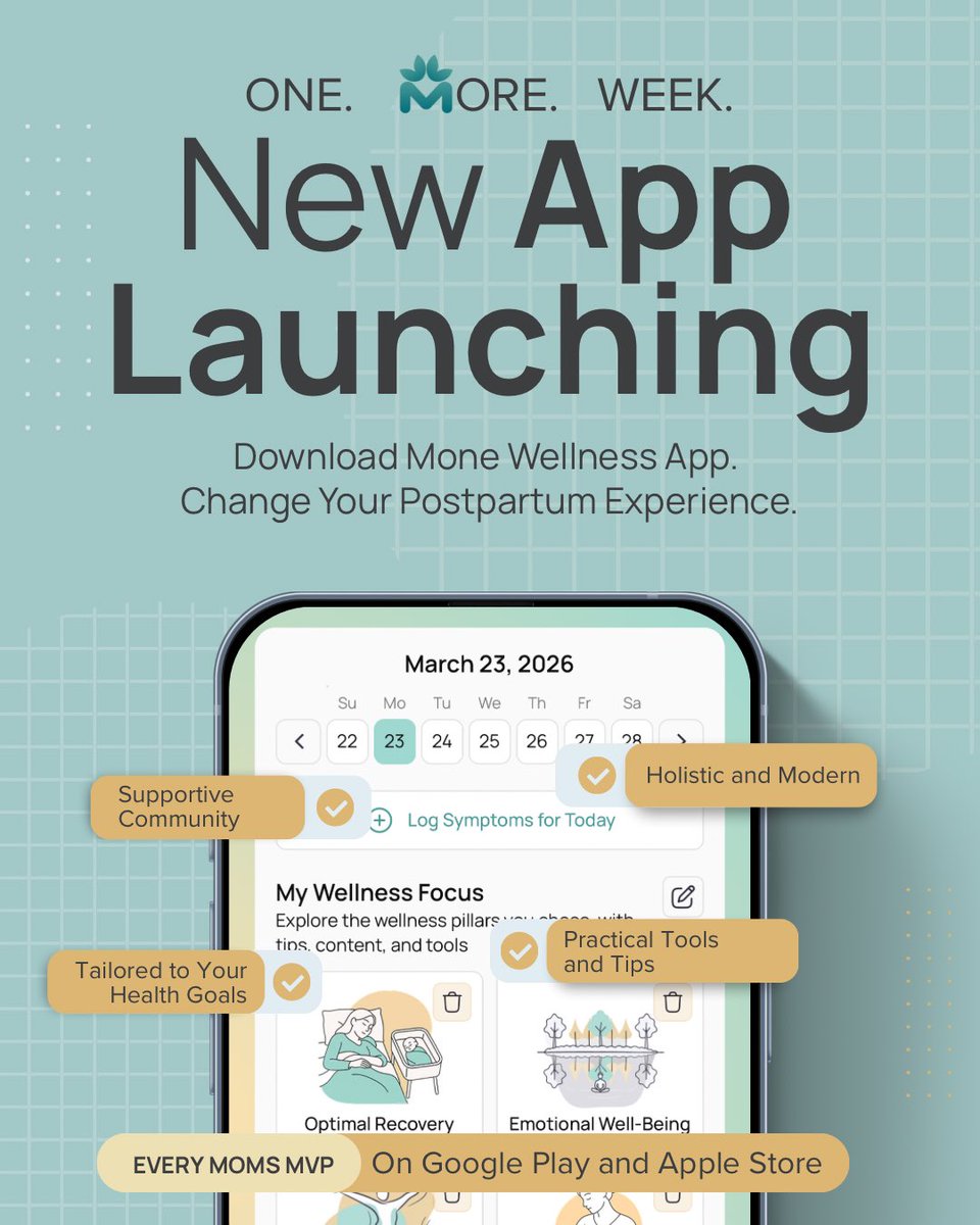 Mone Wellness | Postpartum App tweet media