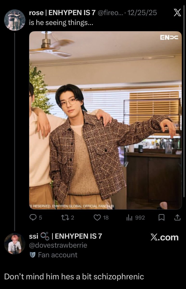 No bro he’s saying enha is seven