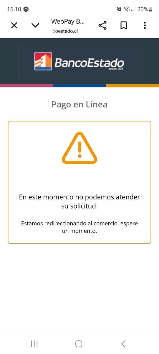 toshiinaa's tweet photo. @BancoEstado buenas tardes, hace rato estoy tratando de comprar y me sale esto https://t.co/YpeaQgPTkE