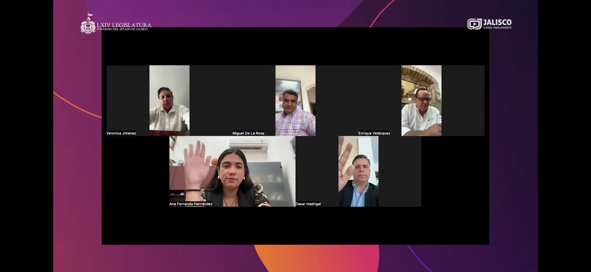 Sesión telemática de la Comisión de Educación, Cultura, Deporte y Juventud, que preside el Diputado <a href="/EnriqueV01/">Enrique Velázquez</a> a través del <a href="/CongresoJalTV/">CanalParlamentoDeJalisco</a> (17.3 TV abierta) y redes sociales de Facebook y Twitter.