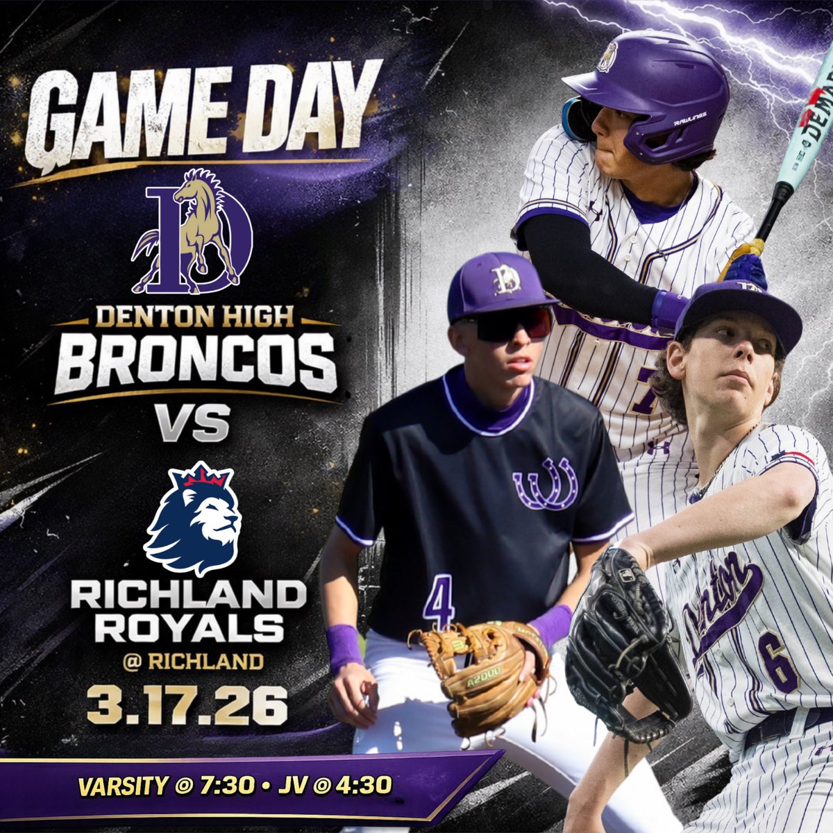 Denton High Baseball tweet media