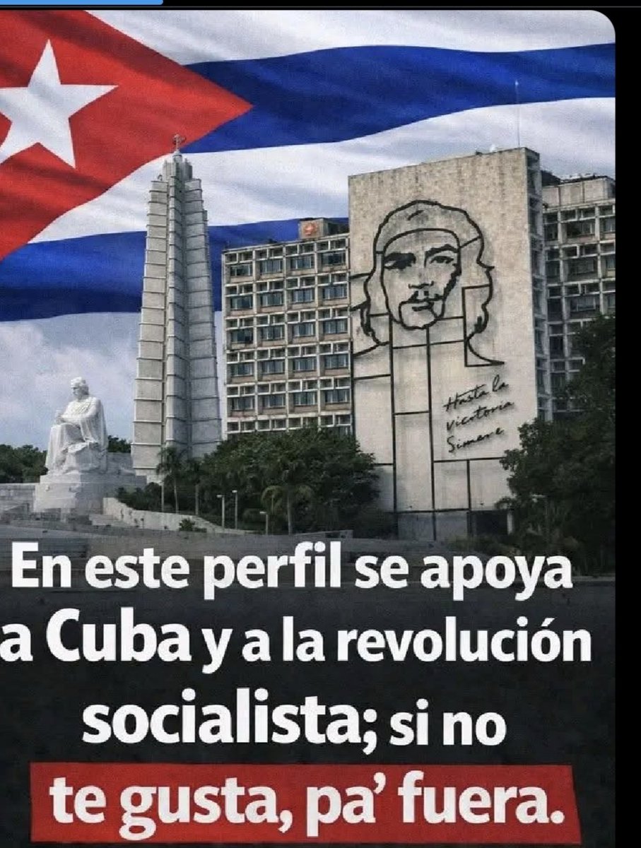 Yo también me sumo a las cuentas de otros camaradas, no pongan sus sucias manos sobre un país digno como Cuba. ✊