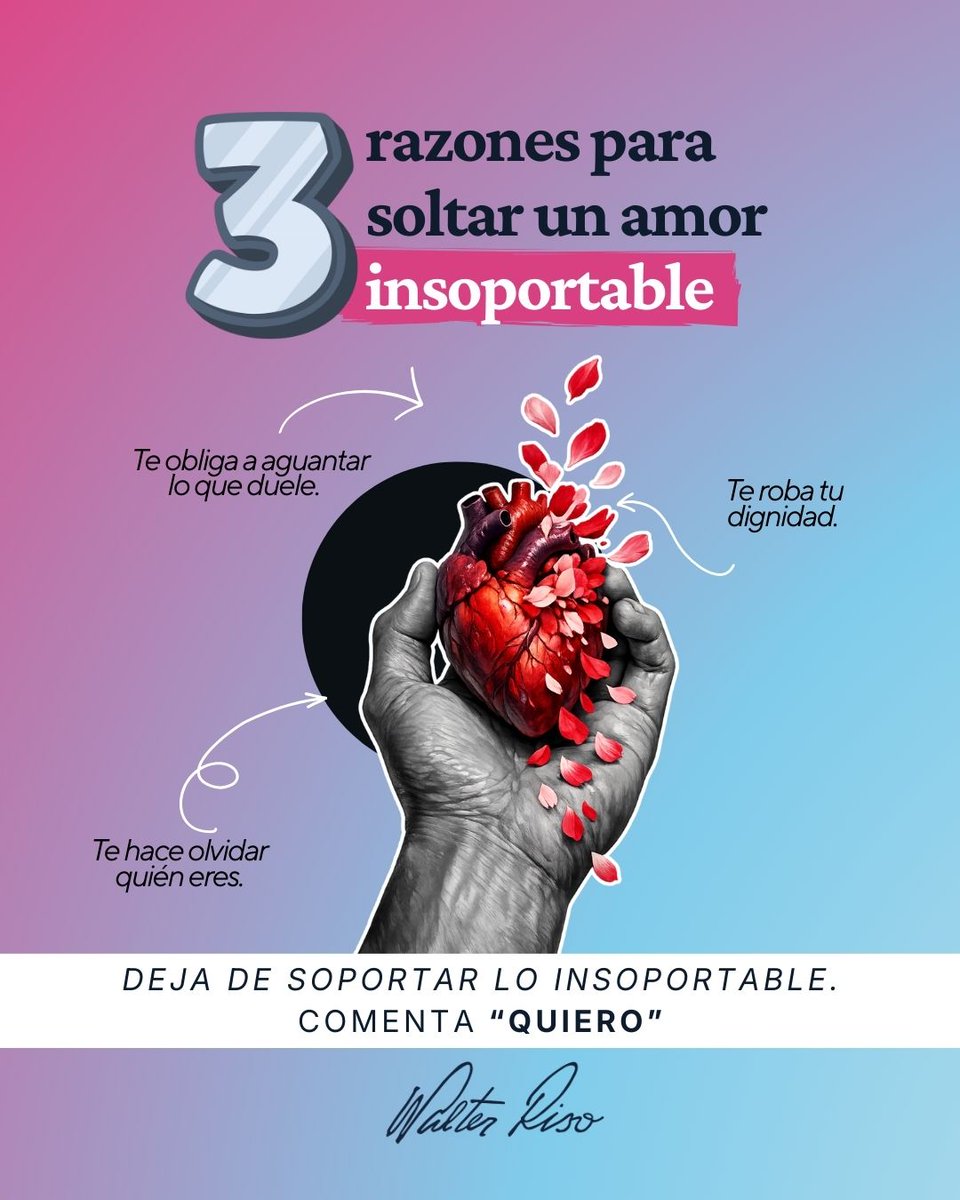 Walter_Riso's tweet photo. El seminario “Amores insoportables: cuando el miedo al abandono y a la soledad nos atrapa” te mostrará cómo reconocer estos vínculos que no te hacen bien.

👉Ya están abiertas las inscripciones https://t.co/6jEpPN2quG https://t.co/UG1KbSb3e1