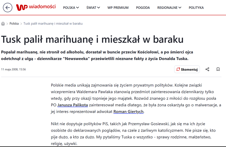 Dojczland Tusk ćpun/narkoman z uszkodzonym mózgiem tweet media