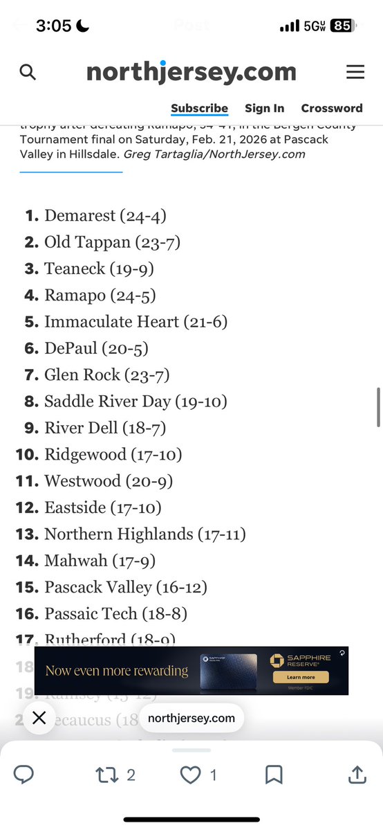 NV-Demarest Athletics Official Site tweet media