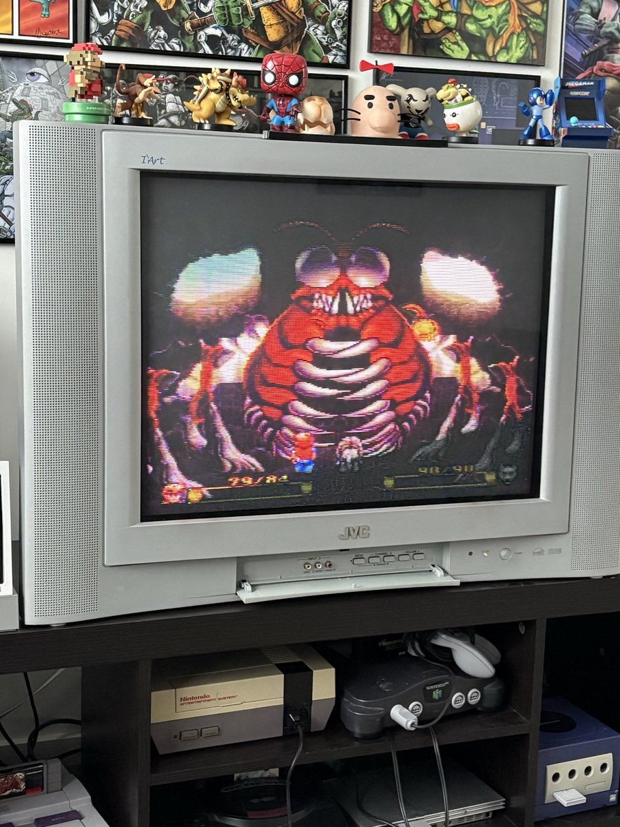 Memberthegame's tweet photo. Internet’s down, perfect time for some retro podcast prep. 

#retrogaming #snes #secretofevermore https://t.co/a7OxePjsEP