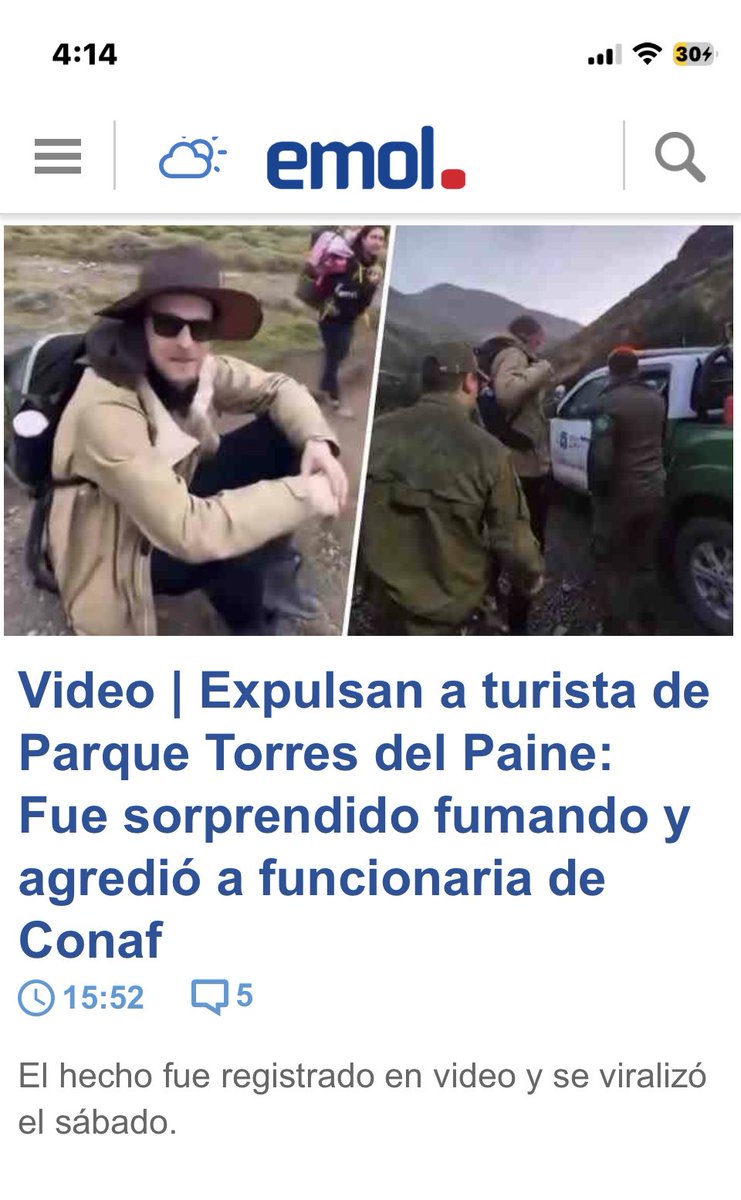 asteinsapir's tweet photo. Si fuera israelí el titular diría turista israelí, pero como es polaco el titular dice solo turista.
Así funciona ⁦@Emol⁩ https://t.co/lNoUpZ0l4J