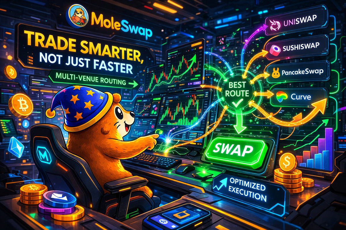 𝙒𝙝𝙮 𝙨𝙚𝙩𝙩𝙡𝙚 𝙛𝙤𝙧 𝙤𝙣𝙚 𝘿𝙀𝙓 𝙧𝙤𝙪𝙩𝙚?

Trading efficiency often depends on routing.

As a DeFi aggregator, <a href="/moleswapcom/">MoleSwap</a> focuses on optimized execution by sourcing liquidity across venues in one transaction.

Better routing = better execution.