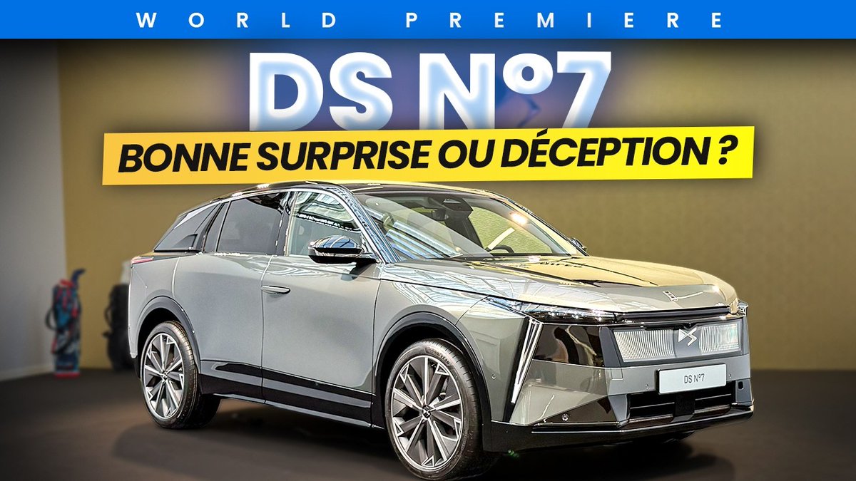 dmeance's tweet image. Pourquoi la nouvelle DS N°7 (certes pas parfaite) est une bonne surprise ? youtu.be/GVIBC8gUdJ0?si… via @CedricFreour @kingbaja1975 #100Bornes
@ds_automobiles #DSAutomobiles #DS #Numéro7 #DS7 #DSNuméro7 #DSN7 #SUV #Electrique #Premium #Découverte #VoitureElectrique #BEV #EV #VE