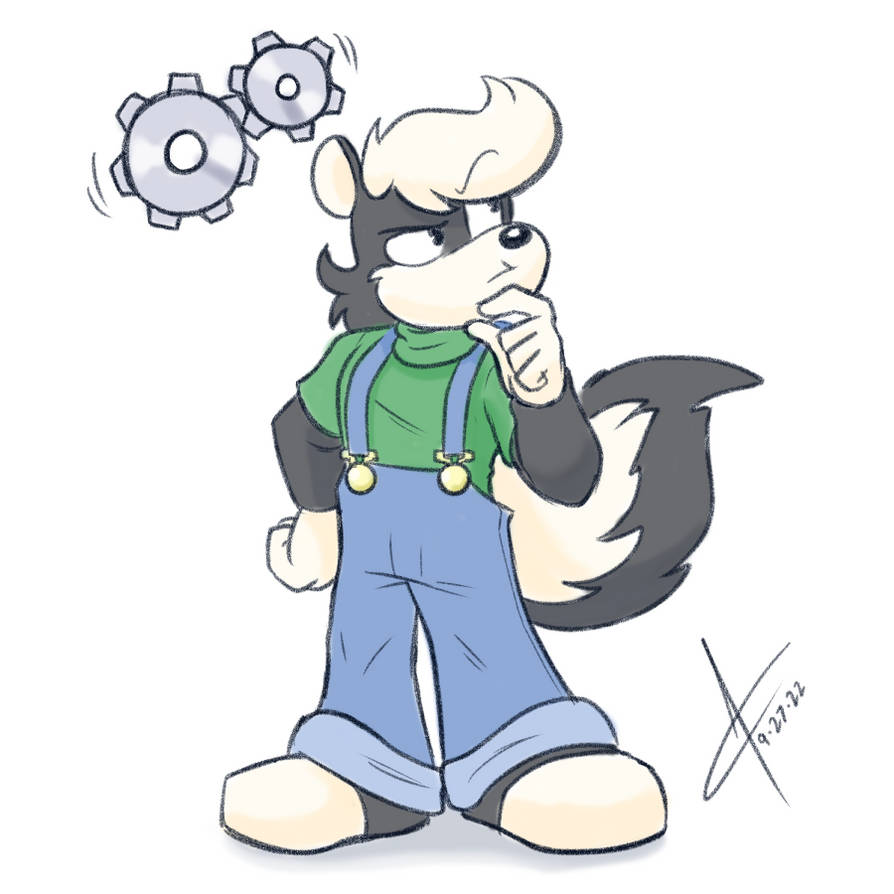 TCgamerboy2002's tweet image. Since today's St. Patrick's Day, I figured I'd show off an OC who happens to be wearing something green.

One of Hap E. Harry's friends, Stephen Skunkwell.

#StPatsDay

Art by @AtroxChobatsu