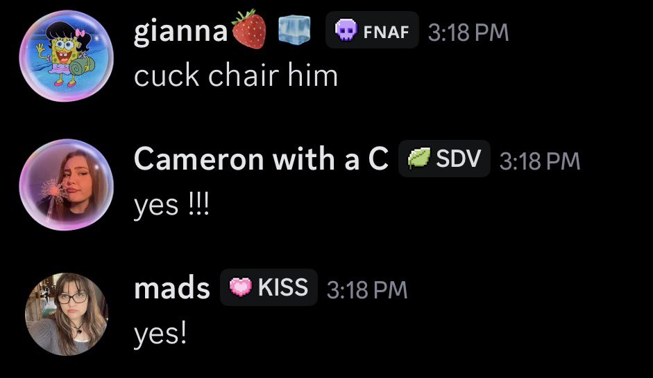 three dumb bitches telling each other "exactlyyyyy!"