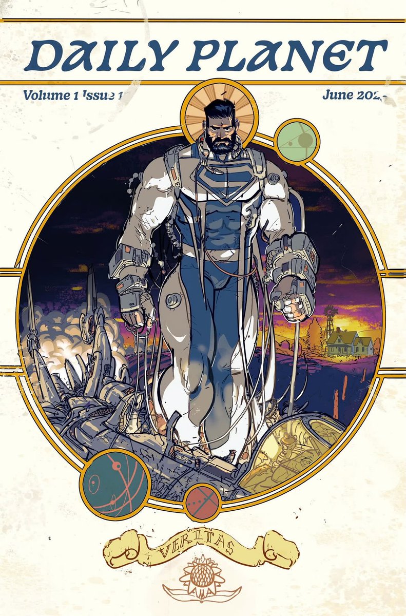 ThePlanetComics's tweet photo. Superman: Father of Tomorrow es otra serie Elseworlds, escrita por Kenny Porter y arte de Danny Earls.
Krypton explota y solo una nave escapa del planeta y choca en Kansas donde es encontrada por los Kent. Solo que Kal-El no está en la nave sino su padre Jor-El. https://t.co/RVHwCINpA8