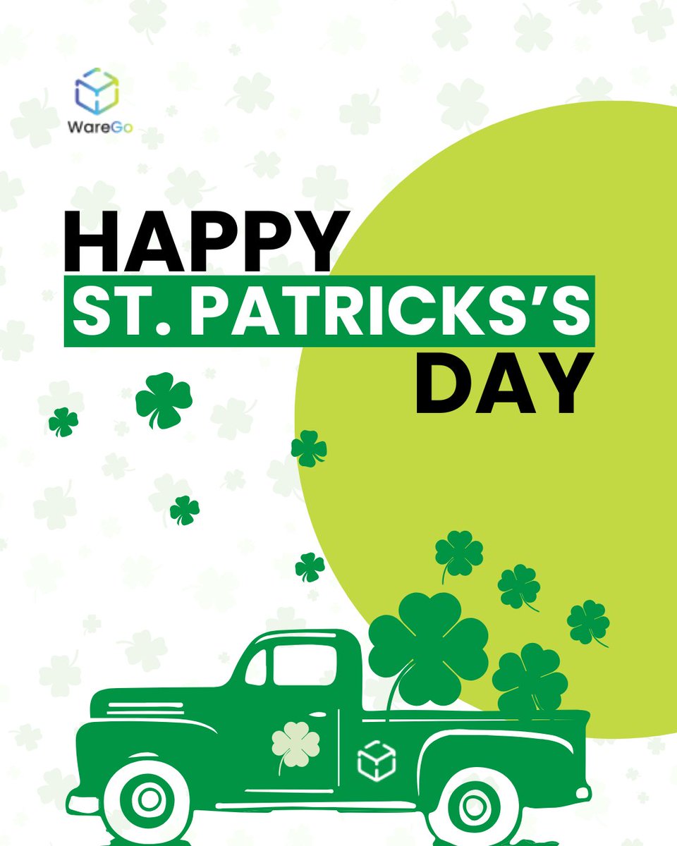 WareGoGlobal's tweet image. No luck needed when your inventory is always accurate. 

Wishing you a warehouse as organized as your St. Patrick's Day plans.

Happy St. Patrick's Day from the WareGo team! 🍀

#StPatricksDay #WareGo