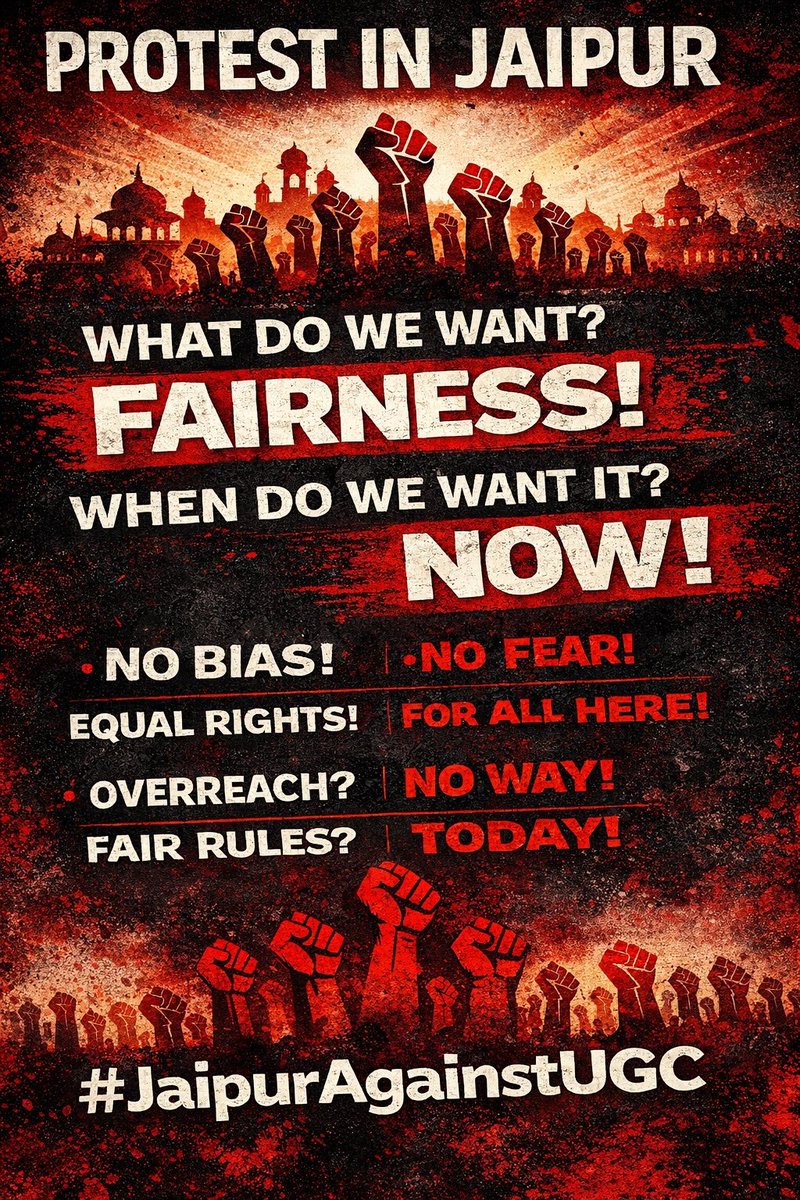 venom_Nagraj's tweet photo. Stop Bias in the Name of Equity!

#JaipurAgainstUGC https://t.co/InMJk5N3e2