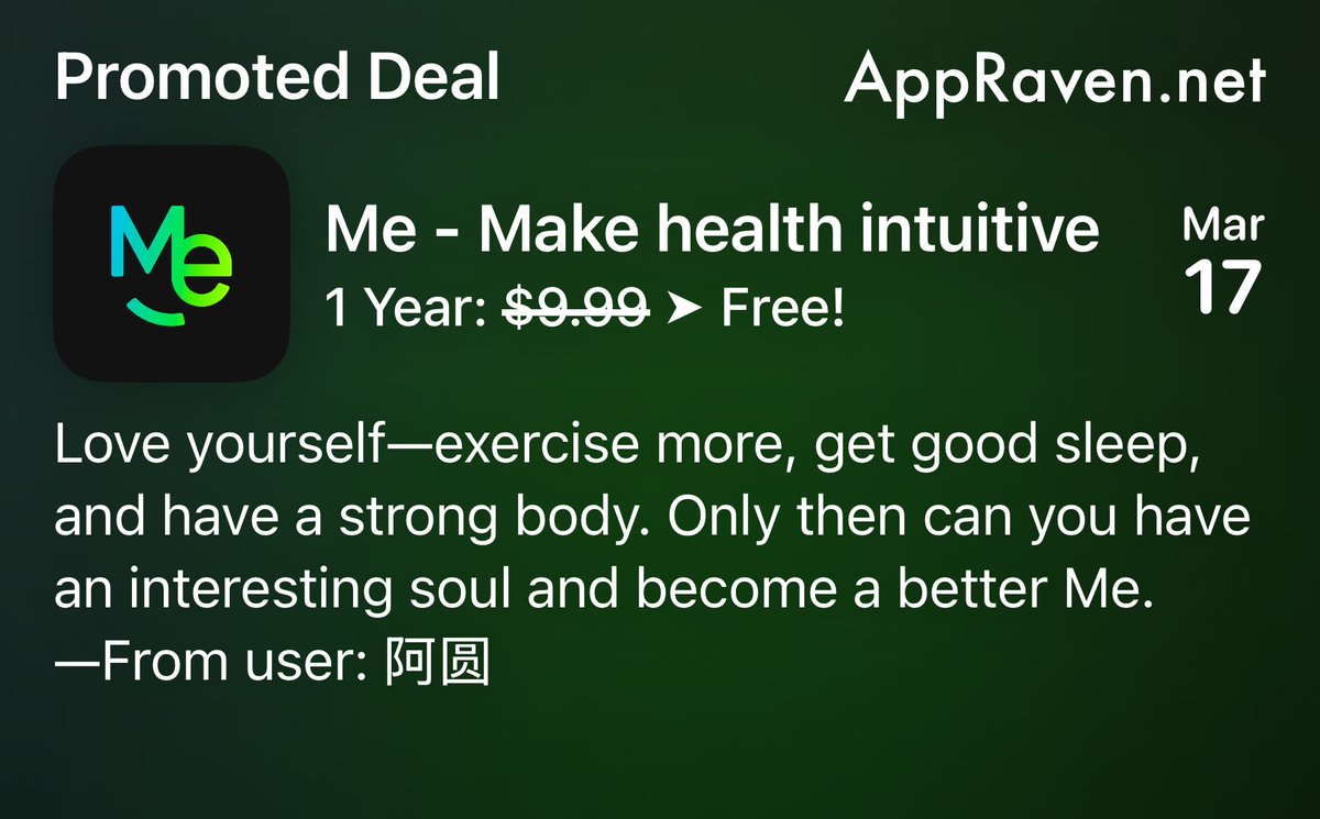 AppRaven: Apps Gone Free tweet media