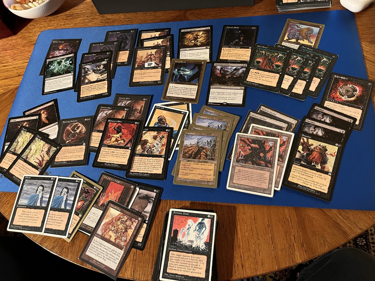 It’s coming together #premodern #monoblack