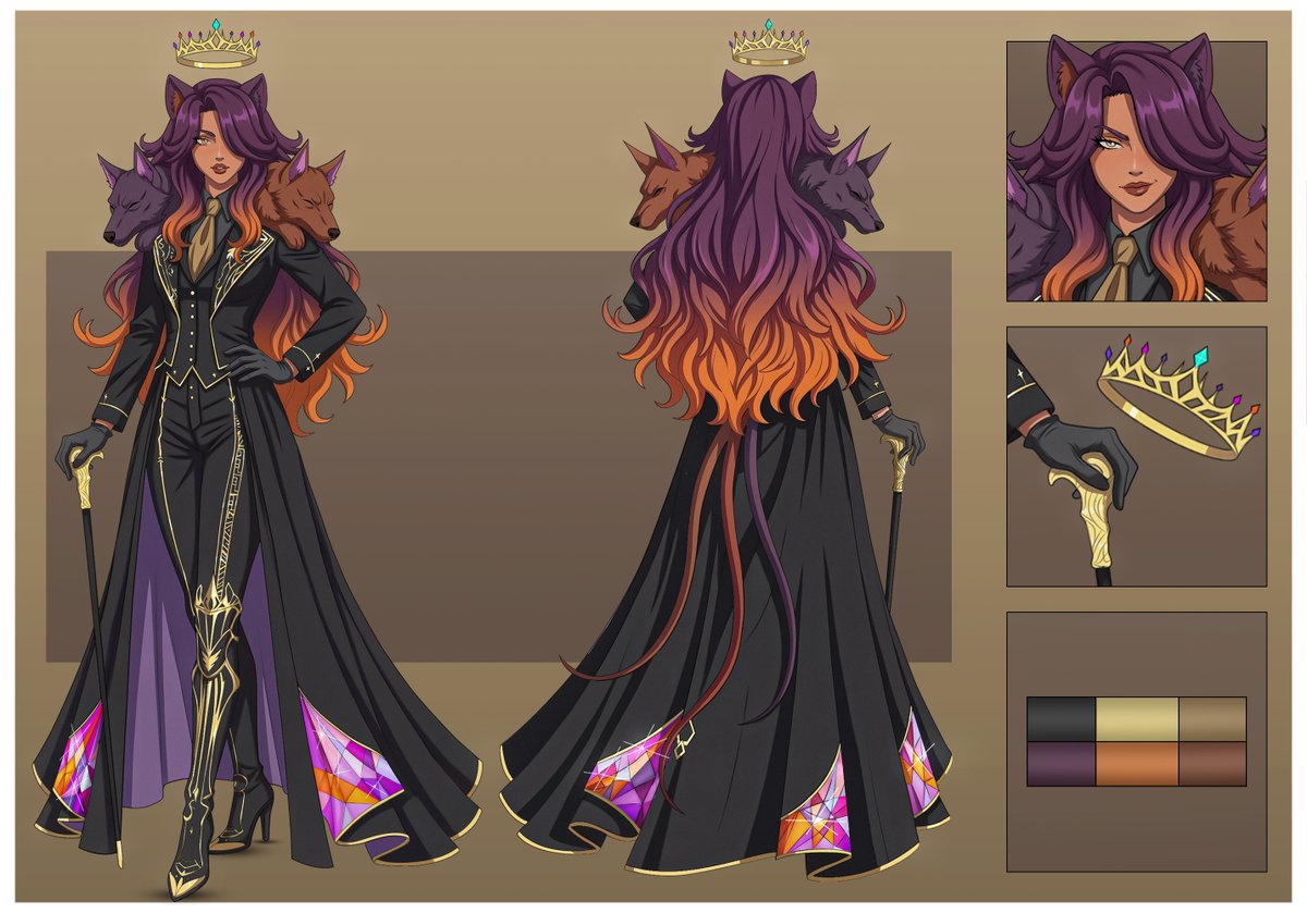 My OC finally has a physical form! hehe

Safiya the Cerberus Queen ^-^

Thankyou so much to <a href="/kimberlyarts_07/">Kimberly Brown</a> for this absolutely beautiful character sheet, I absolutely love her!

#oc #supporthumanartists